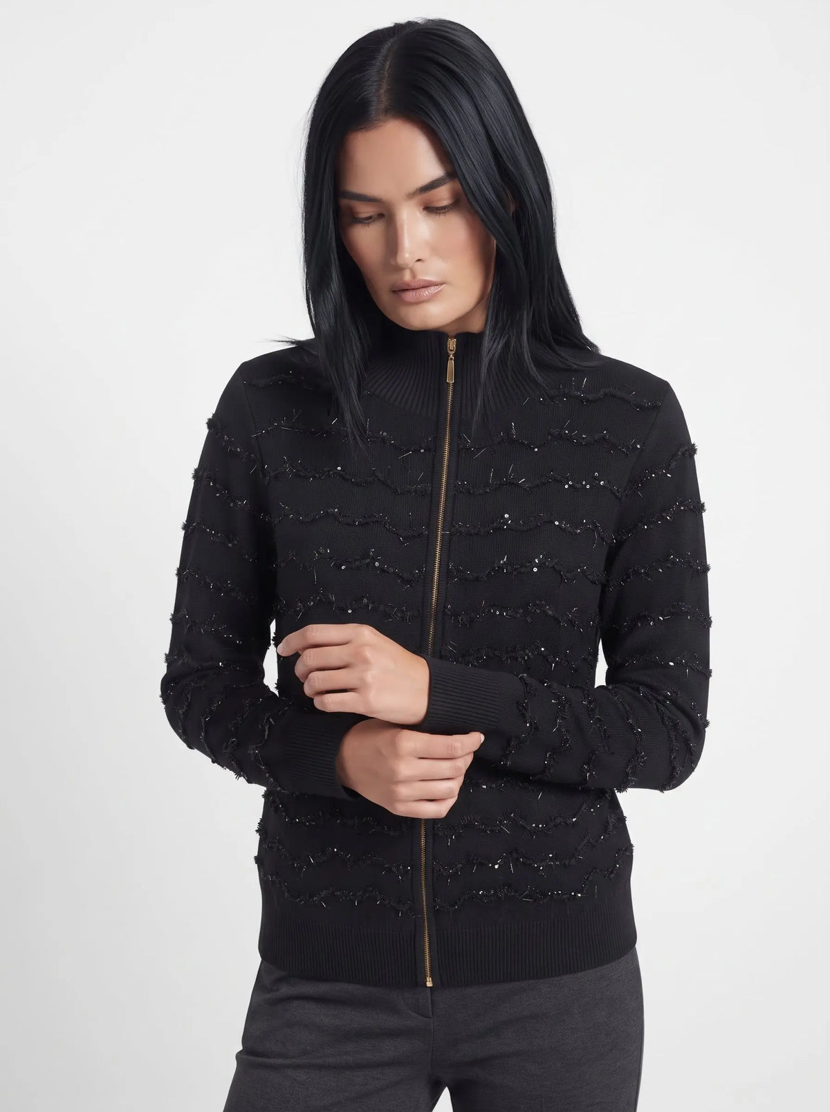 Cardigan con zip DORABELLA