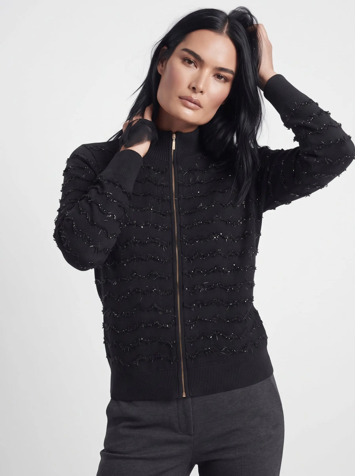 Cardigan con zip DORABELLA