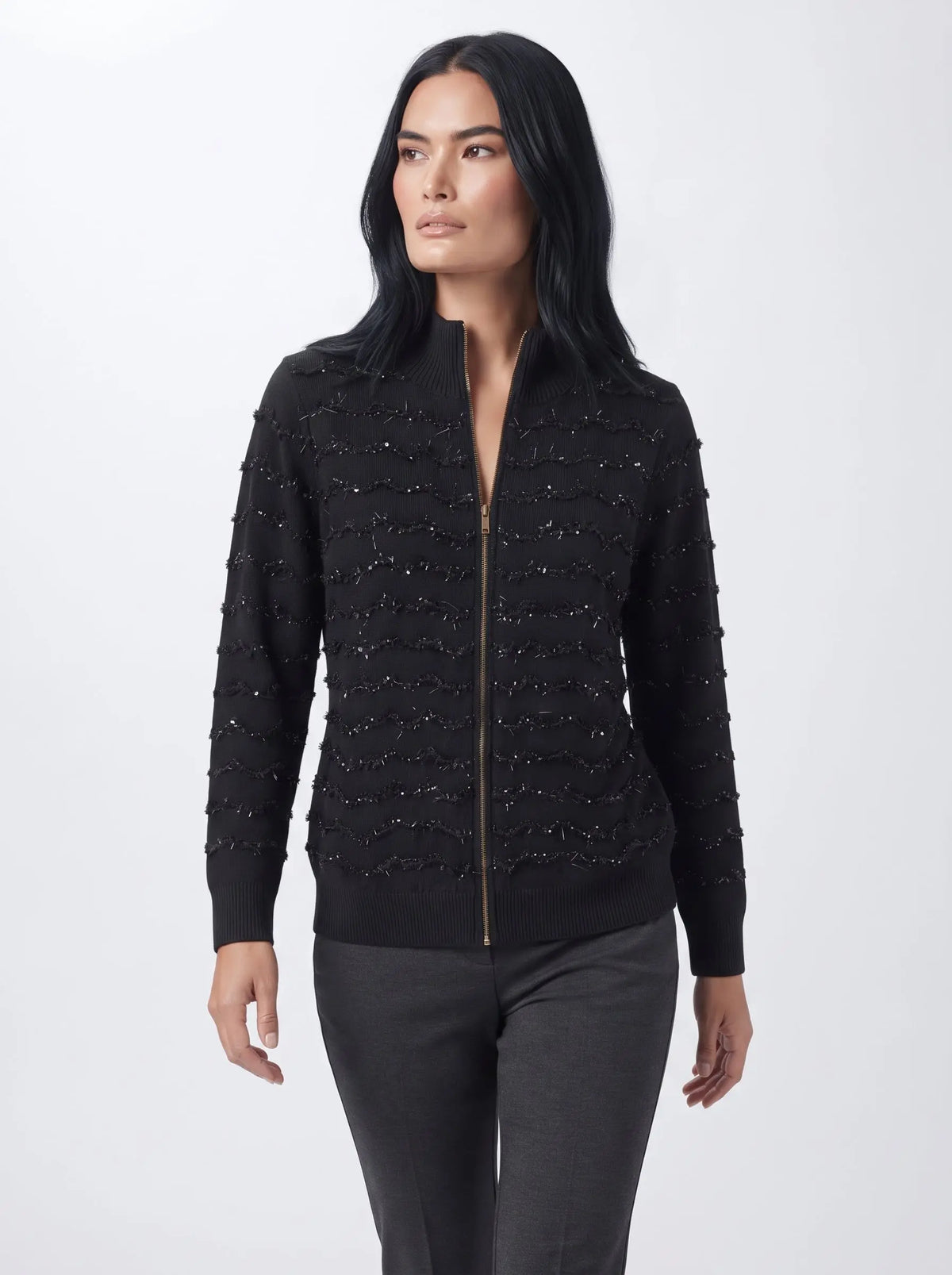 Cardigan con zip DORABELLA