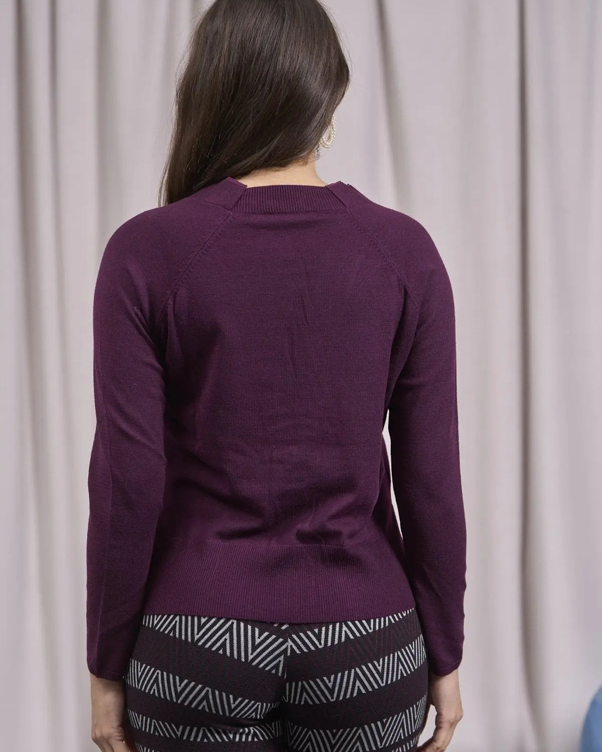 Cardigan cropped con bottone gioiello VINO IRONICA