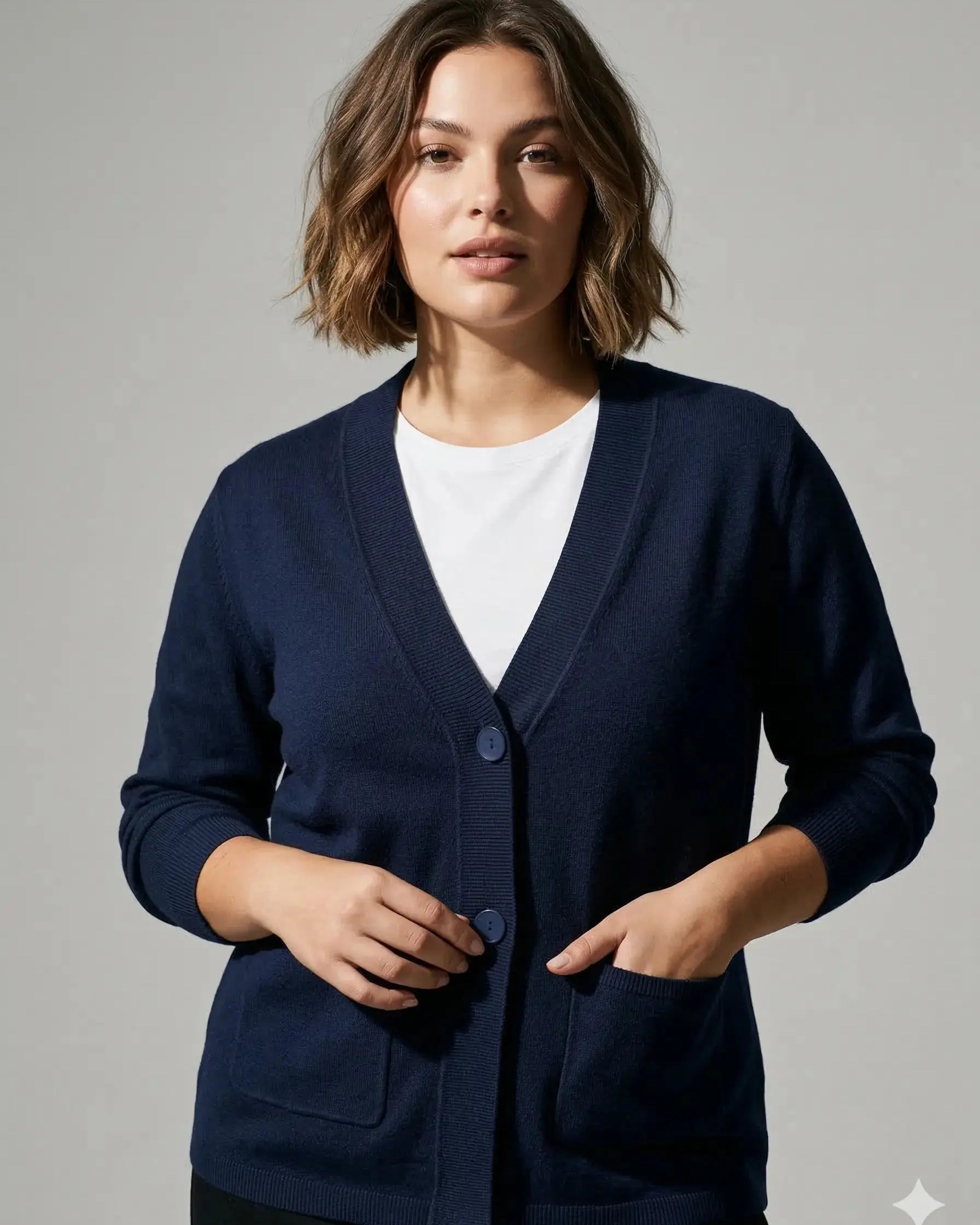 Cardigan due bottoni DORABELLA PIU'