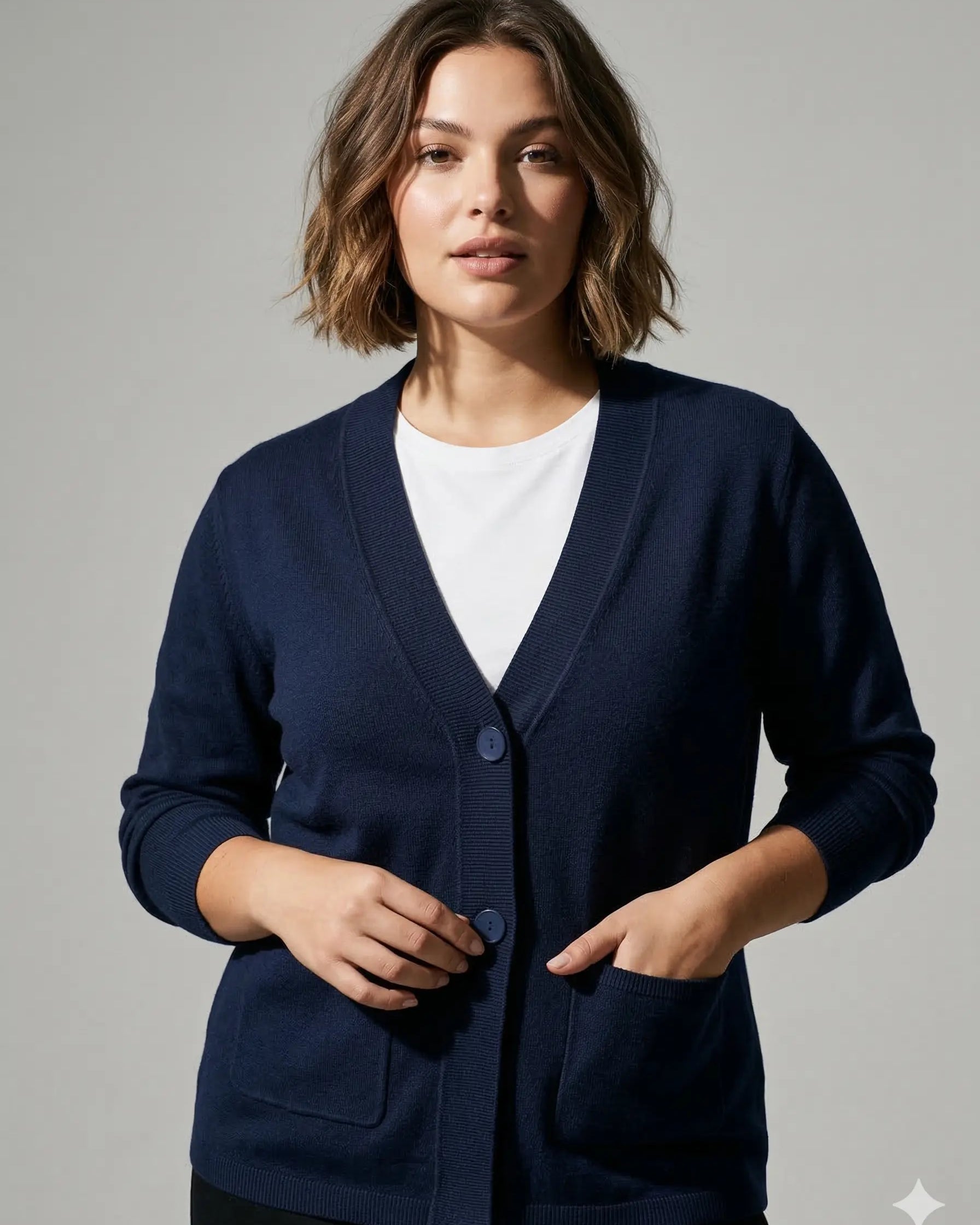 Cardigan due bottoni DORABELLA PIU'