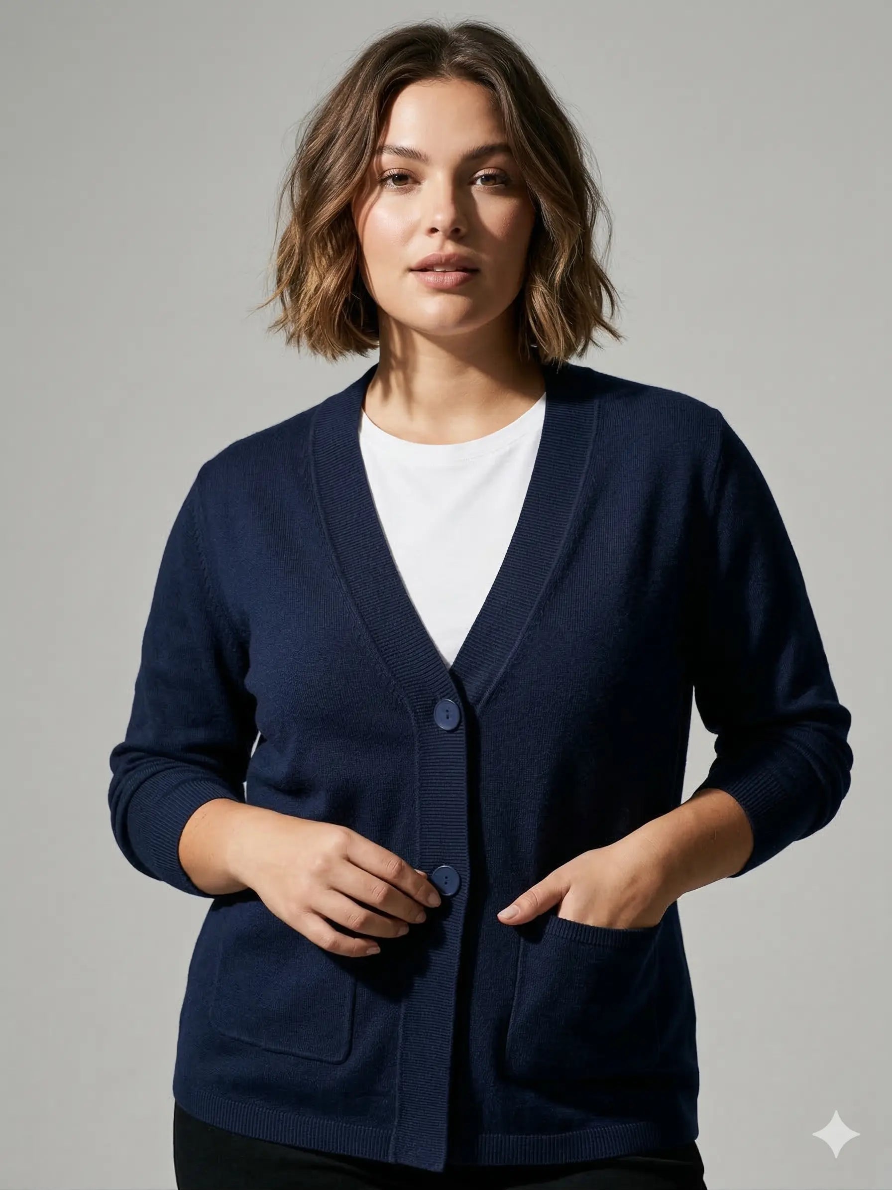 Cardigan due bottoni DORABELLA PIU'