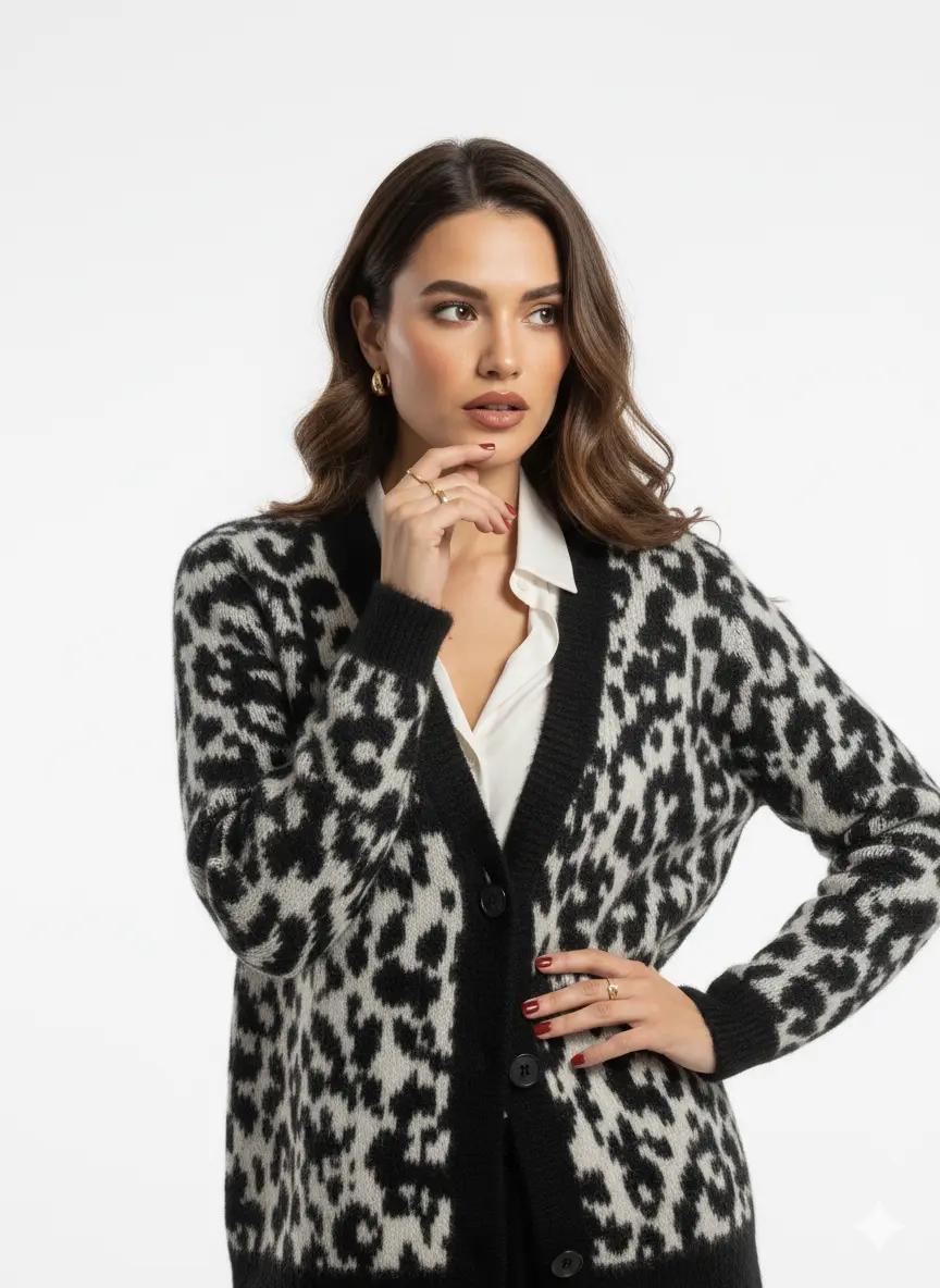 Cardigan fantasia filo pelosino DORABELLA