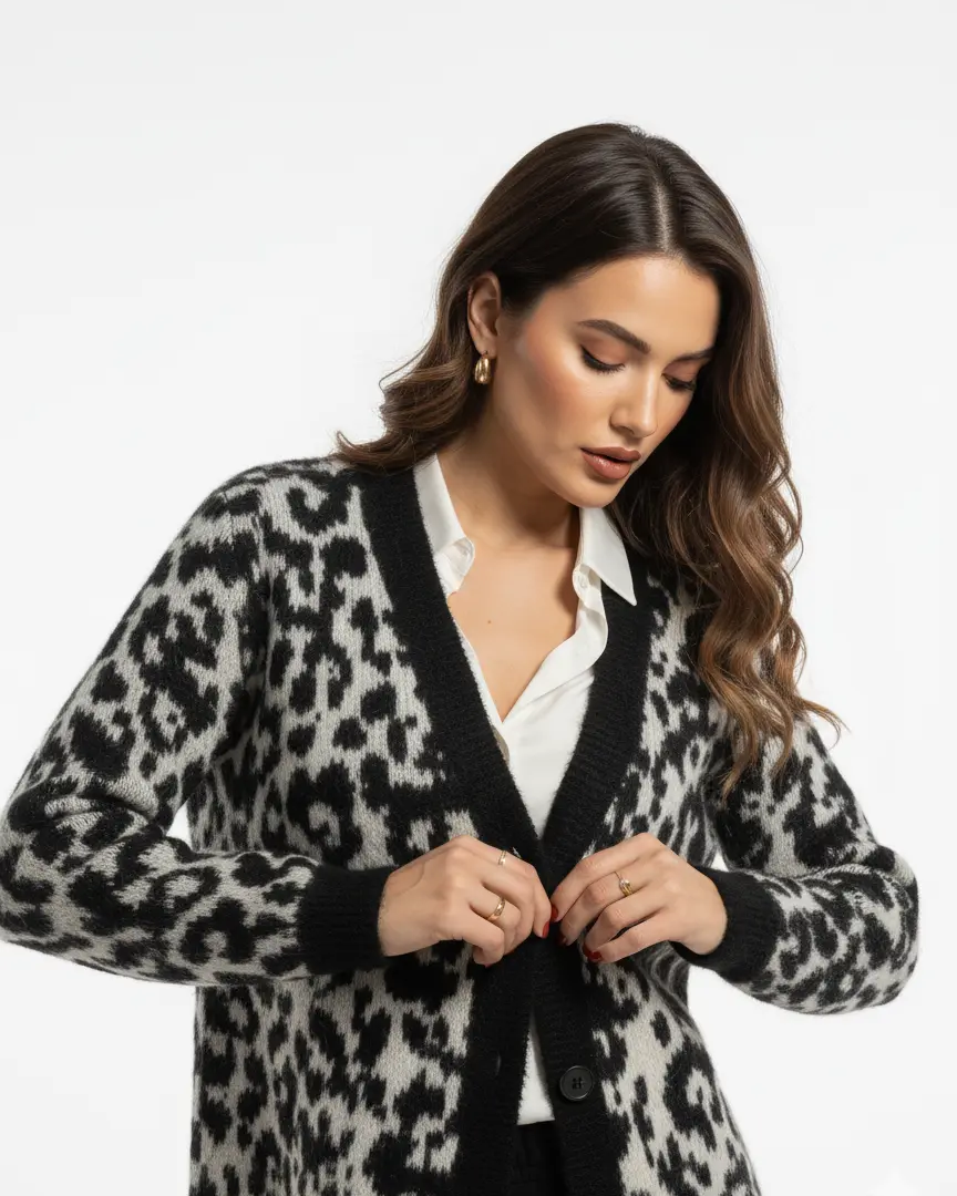 Cardigan fantasia filo pelosino DORABELLA
