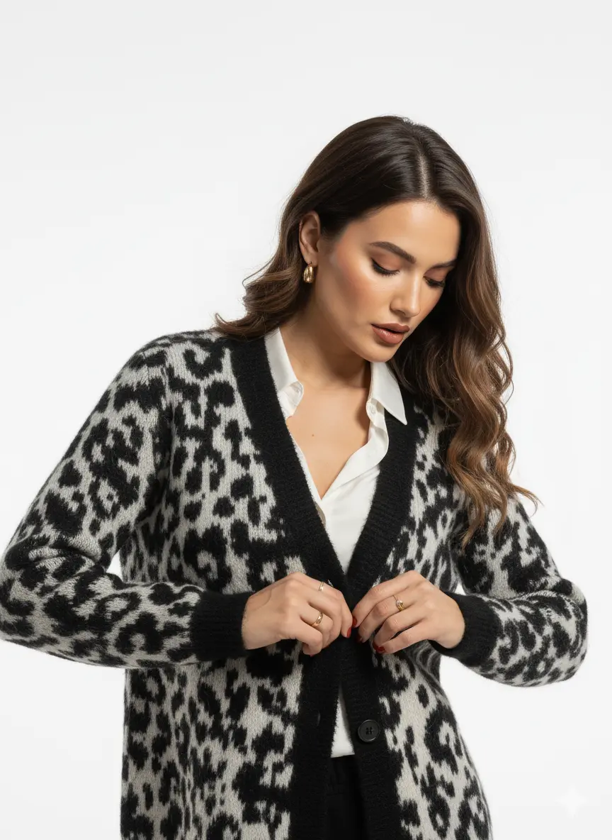 Cardigan fantasia filo pelosino DORABELLA