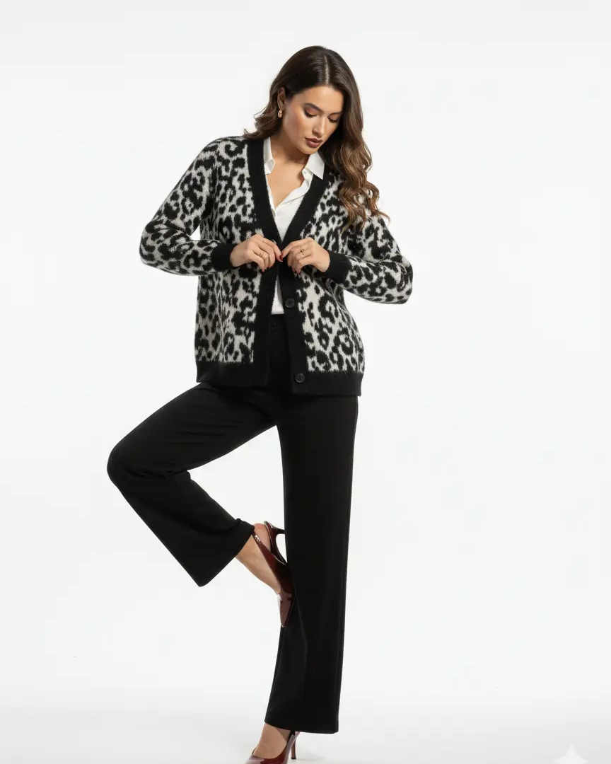 Cardigan fantasia filo pelosino DORABELLA