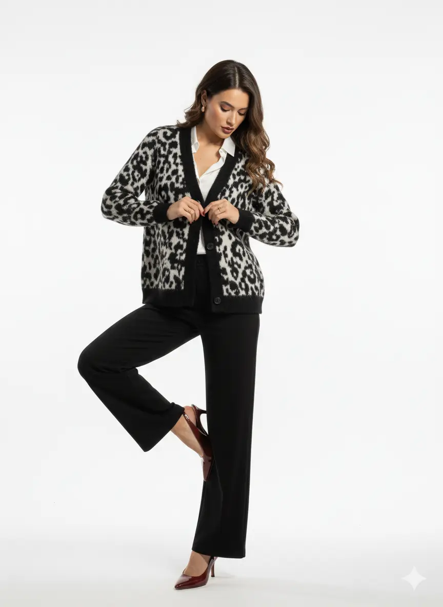 Cardigan fantasia filo pelosino DORABELLA