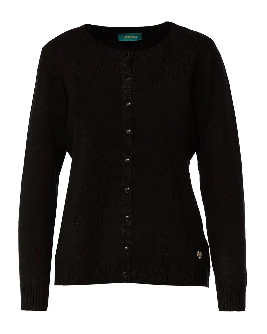 Cardigan girocollo basic con bottoni BURGUNDY DORABELLA