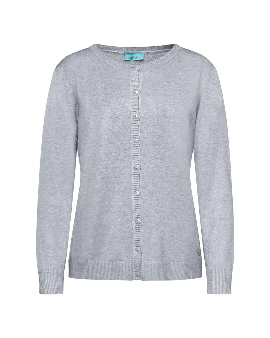 Cardigan girocollo basic con bottoni BURGUNDY DORABELLA