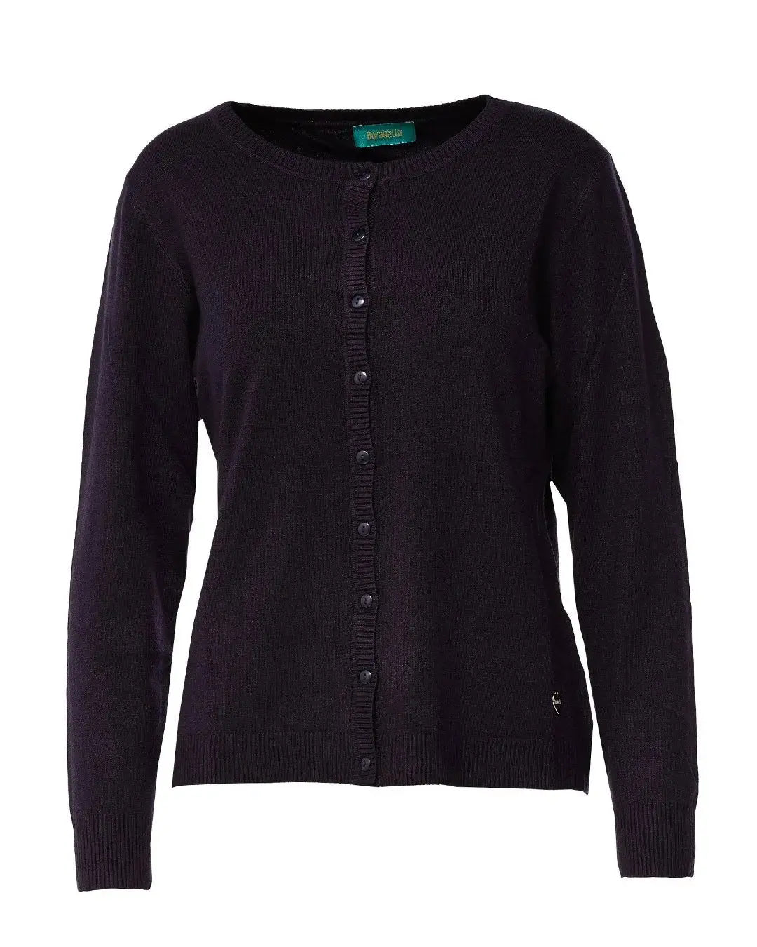 Cardigan girocollo basic con bottoni BURGUNDY DORABELLA