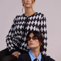 Cardigan girocollo con fantasia a rombi DORABELLA