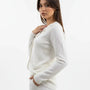 Cardigan girocollo con ricami DORABELLA