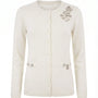 Cardigan girocollo con ricami DORABELLA