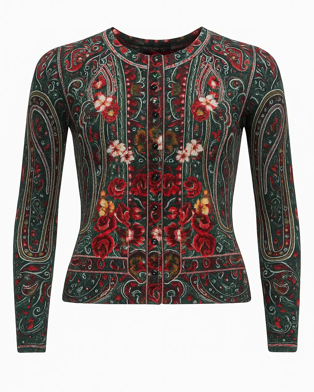 Cardigan girocollo fantasia DORABELLA XL / Nero