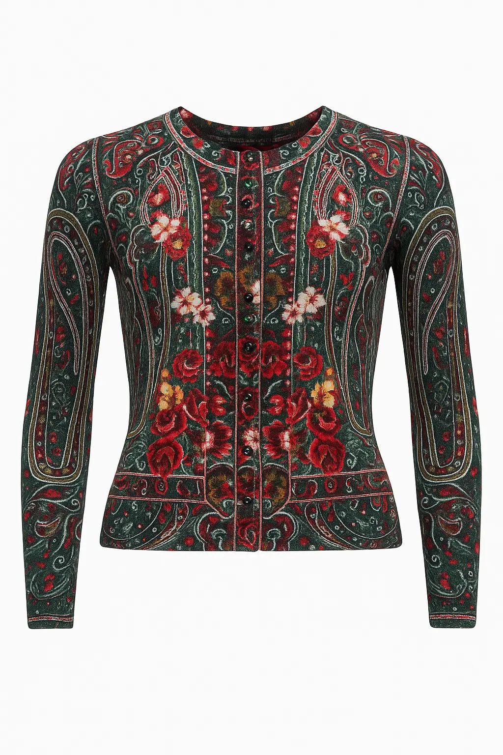 Cardigan girocollo fantasia DORABELLA XL / Nero