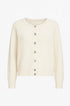 Cardigan girocollo in misto baby alpaca UNICA by Ironica Taglia unica (44/46 o M/L) / Avorio