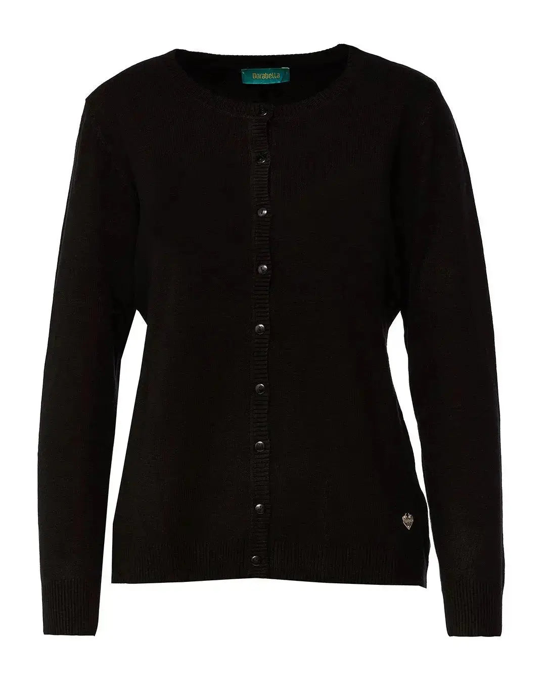 Cardigan girocollo basic con bottoni BURGUNDY DORABELLA