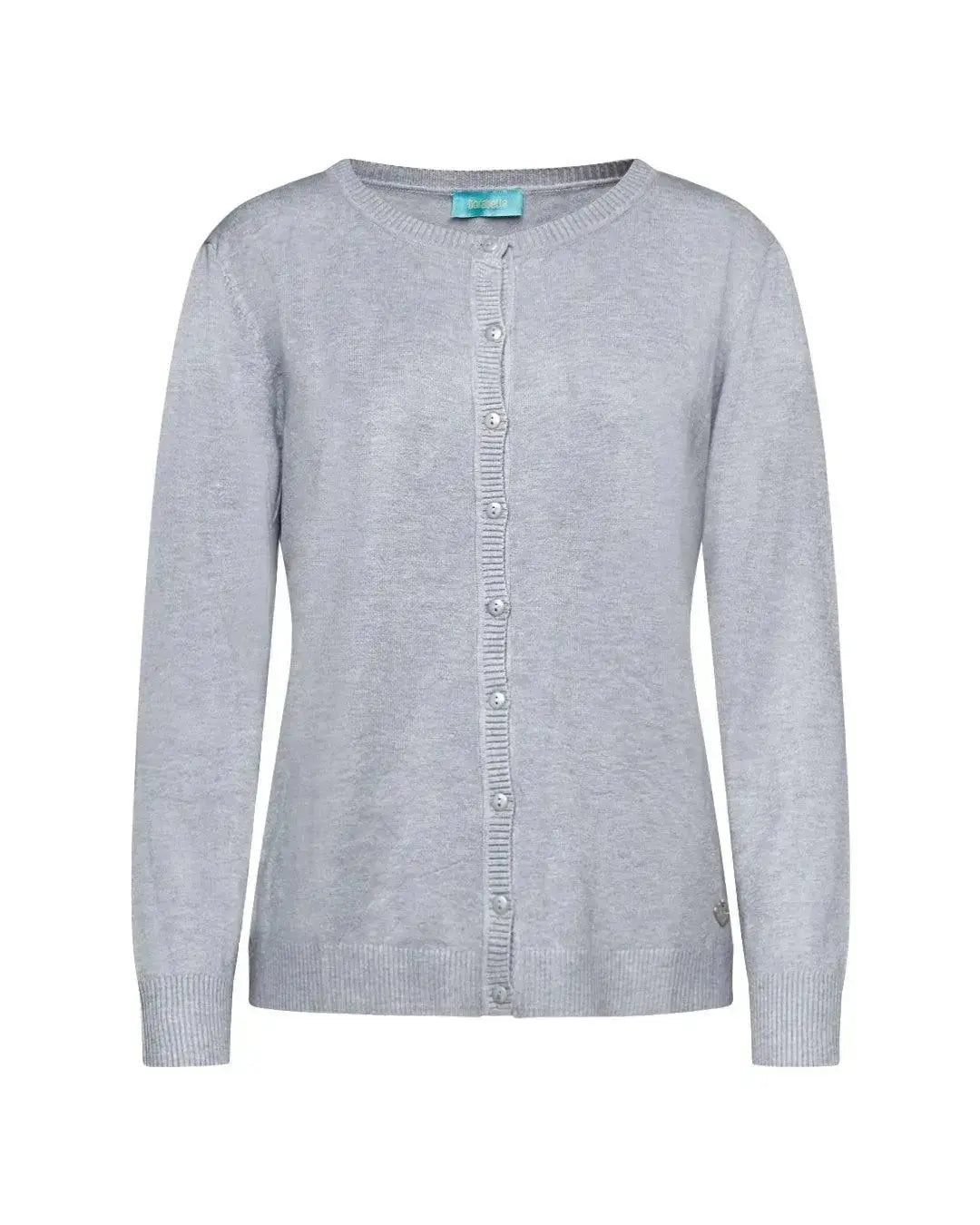 Cardigan girocollo basic con bottoni BURGUNDY DORABELLA