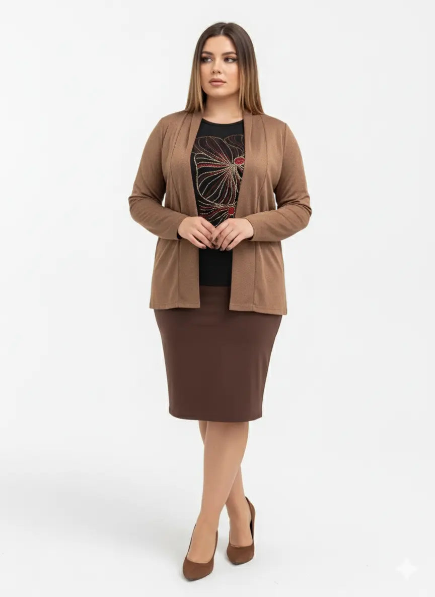 Cardigan in filo lurex DORABELLA PIU'