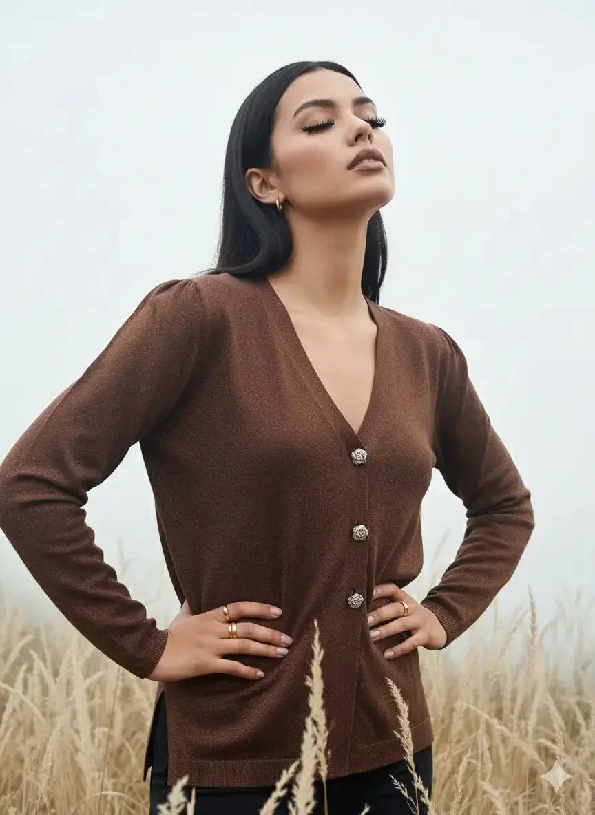 Cardigan in lurex DORABELLA