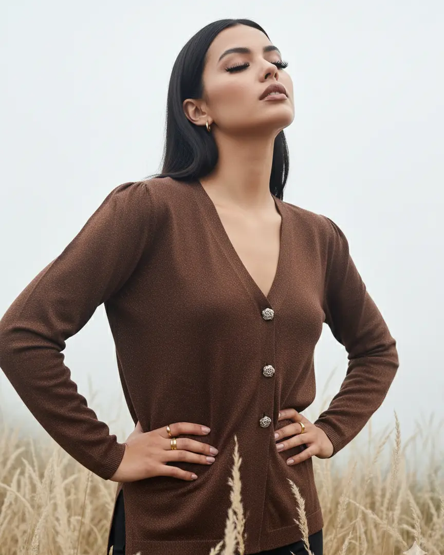 Cardigan in lurex DORABELLA