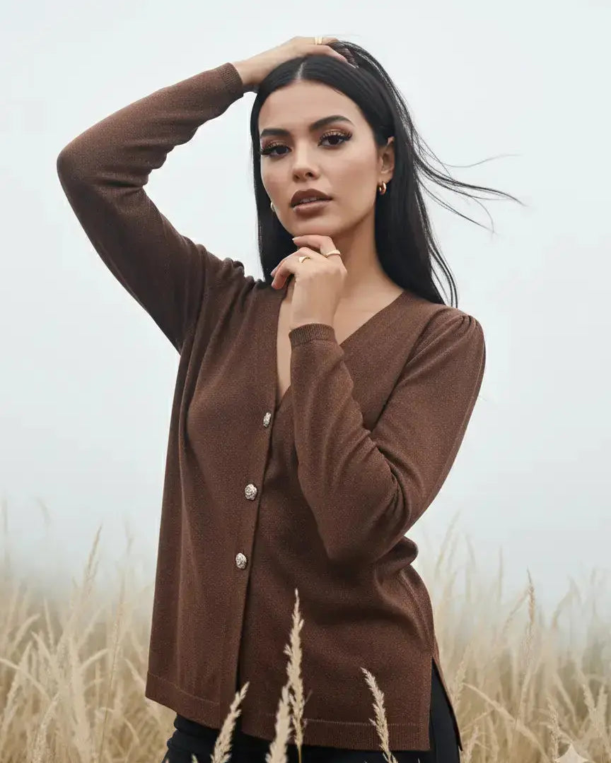 Cardigan in lurex DORABELLA