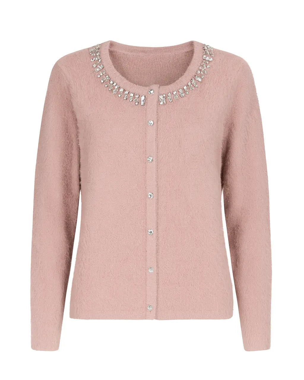 Cardigan in pelliccia con applicazioni DORABELLA XL / Rosa