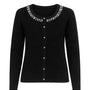 Cardigan in pelliccia con applicazioni DORABELLA XL / Nero