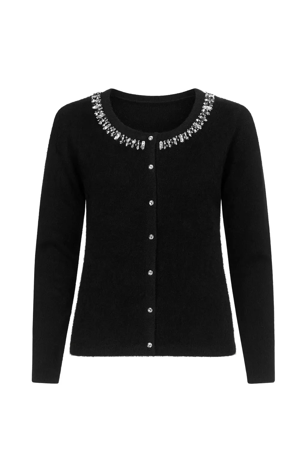 Cardigan in pelliccia con applicazioni DORABELLA XL / Nero