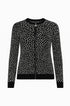 Cardigan jacquard con zip DORABELLA PIU'