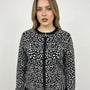 Cardigan jacquard con zip DORABELLA PIU'