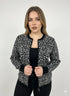 Cardigan jacquard con zip DORABELLA PIU'