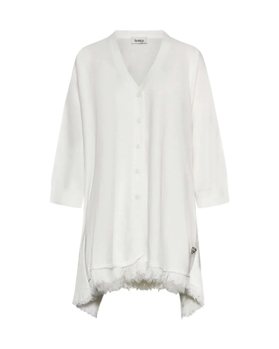 Cardigan over con frange OFF WHITE DORABELLA XL