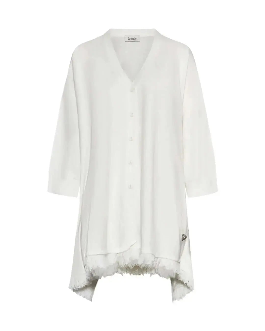 Cardigan over con frange OFF WHITE DORABELLA XL