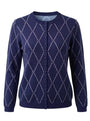 Cardigan rombi con bottoncini ricoperti DORABELLA