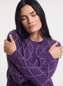 Cardigan rombi con bottoncini ricoperti DORABELLA