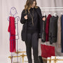 Cardigan sciallato con tasche NERO DORABELLA PIU'