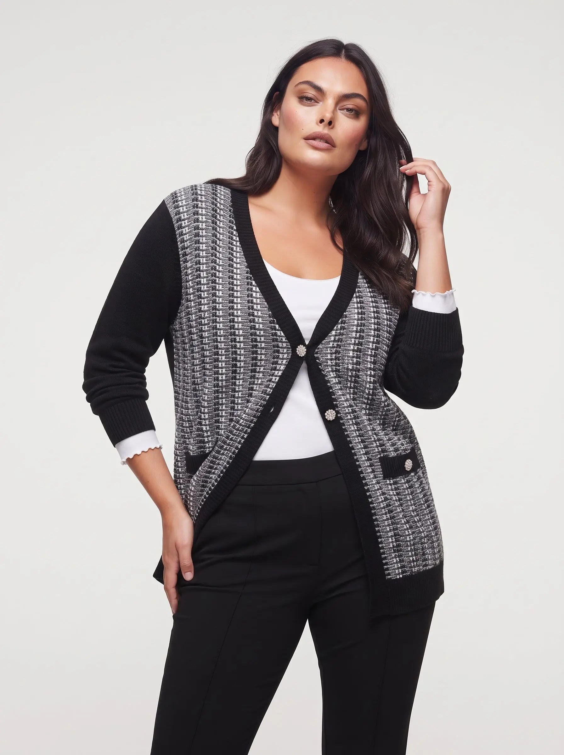 Cardigan scollo a V DORABELLA PIU'