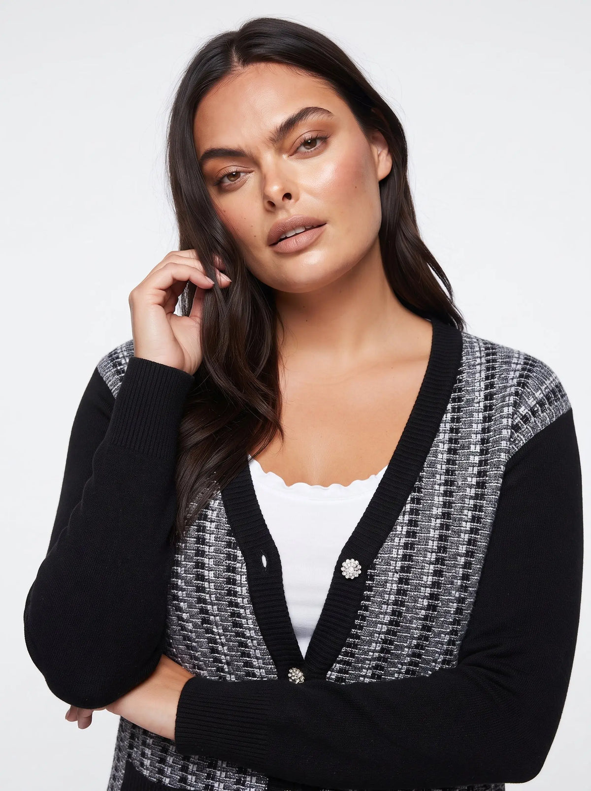Cardigan scollo a V DORABELLA PIU'
