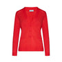 Cardigan scollo a V in maglia di misto viscosa con logo in strass. PAPAVERO DORABELLA XXL