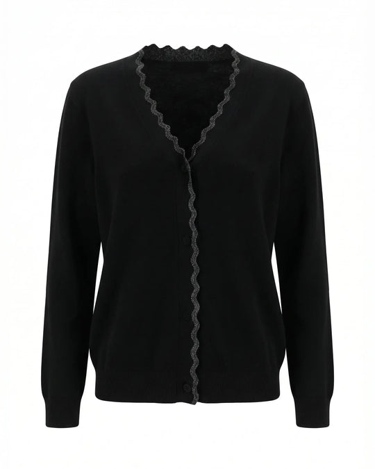 Cardigan scollo a V lurex DORABELLA PIU'