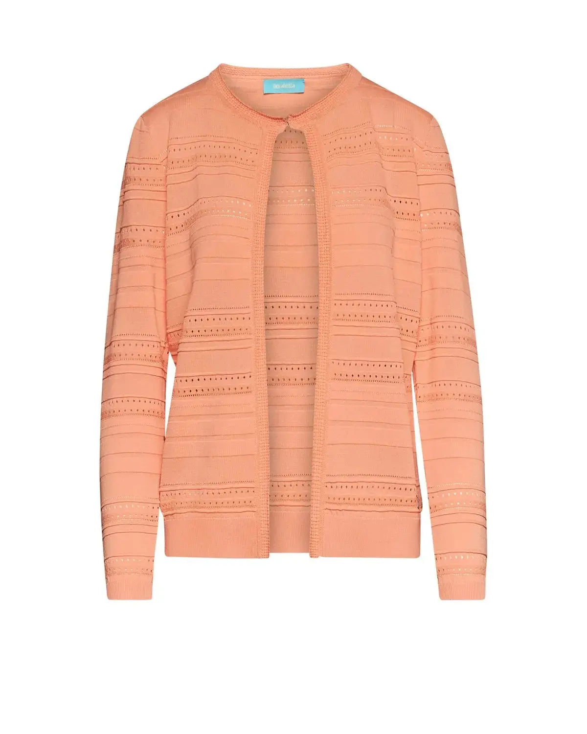 Cardigan senza bottoni con trafori all over PESCA DORABELLA