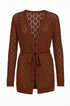 Cardigan traforato con fusciacca DORABELLA