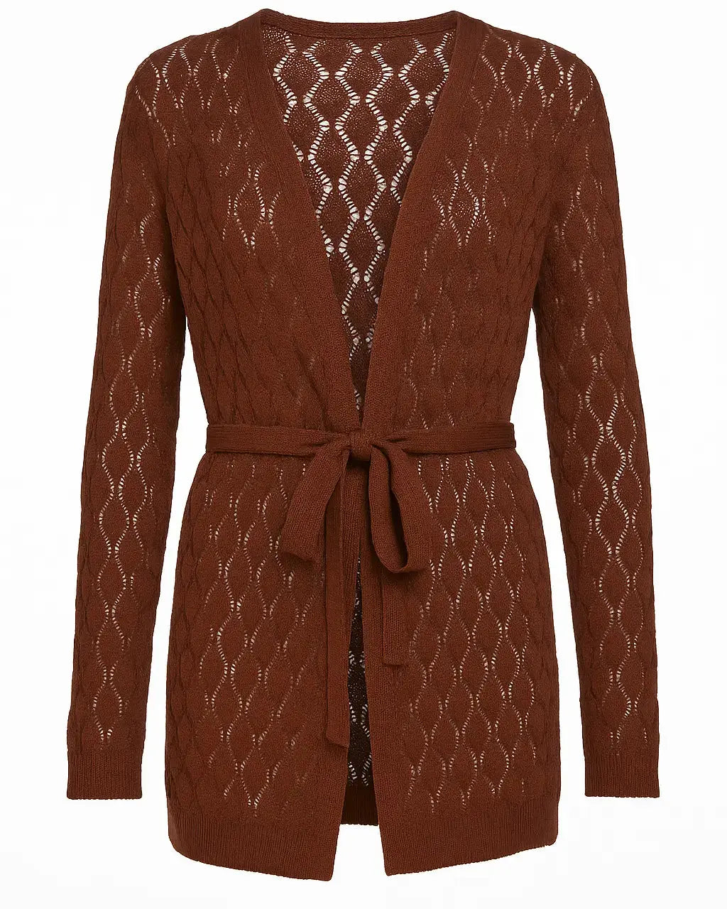 Cardigan traforato con fusciacca DORABELLA
