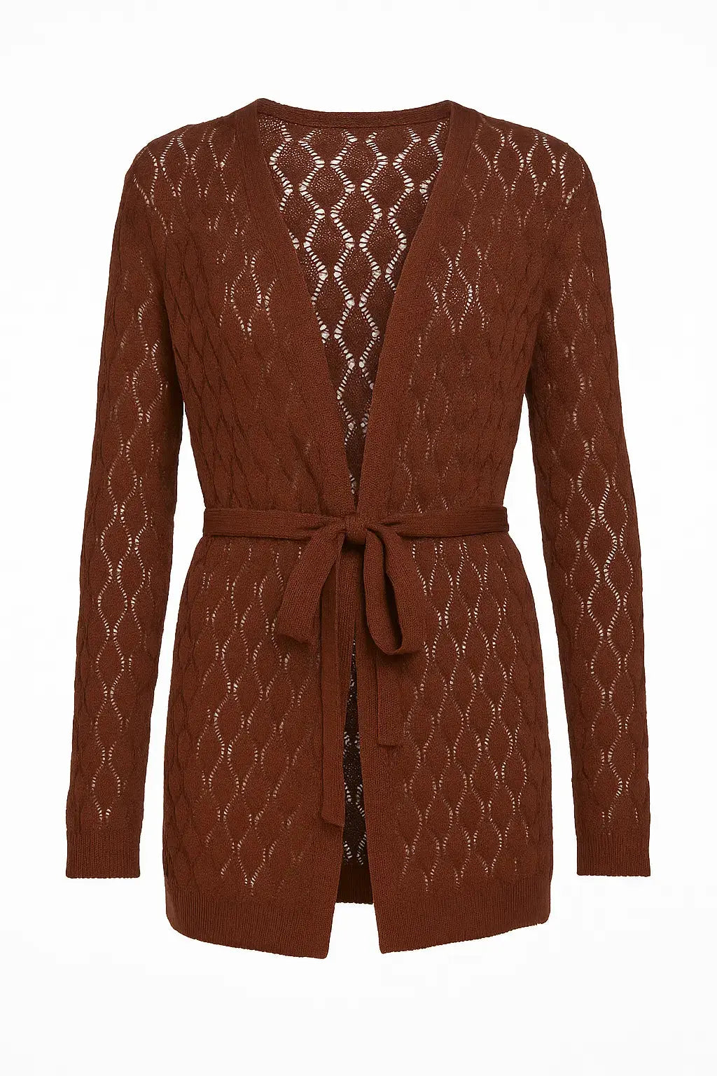 Cardigan traforato con fusciacca DORABELLA