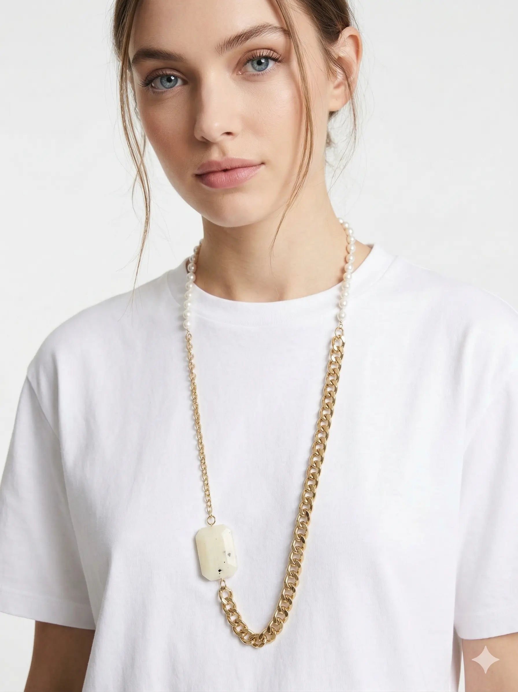 Collana bimateriale DORABELLA