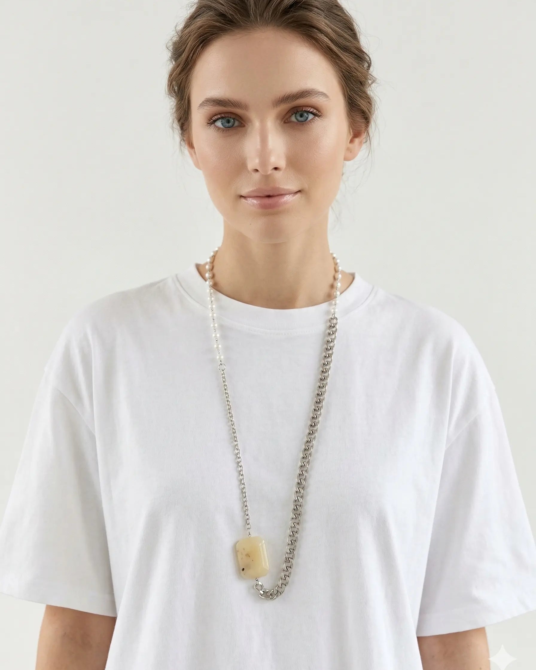 Collana bimateriale DORABELLA