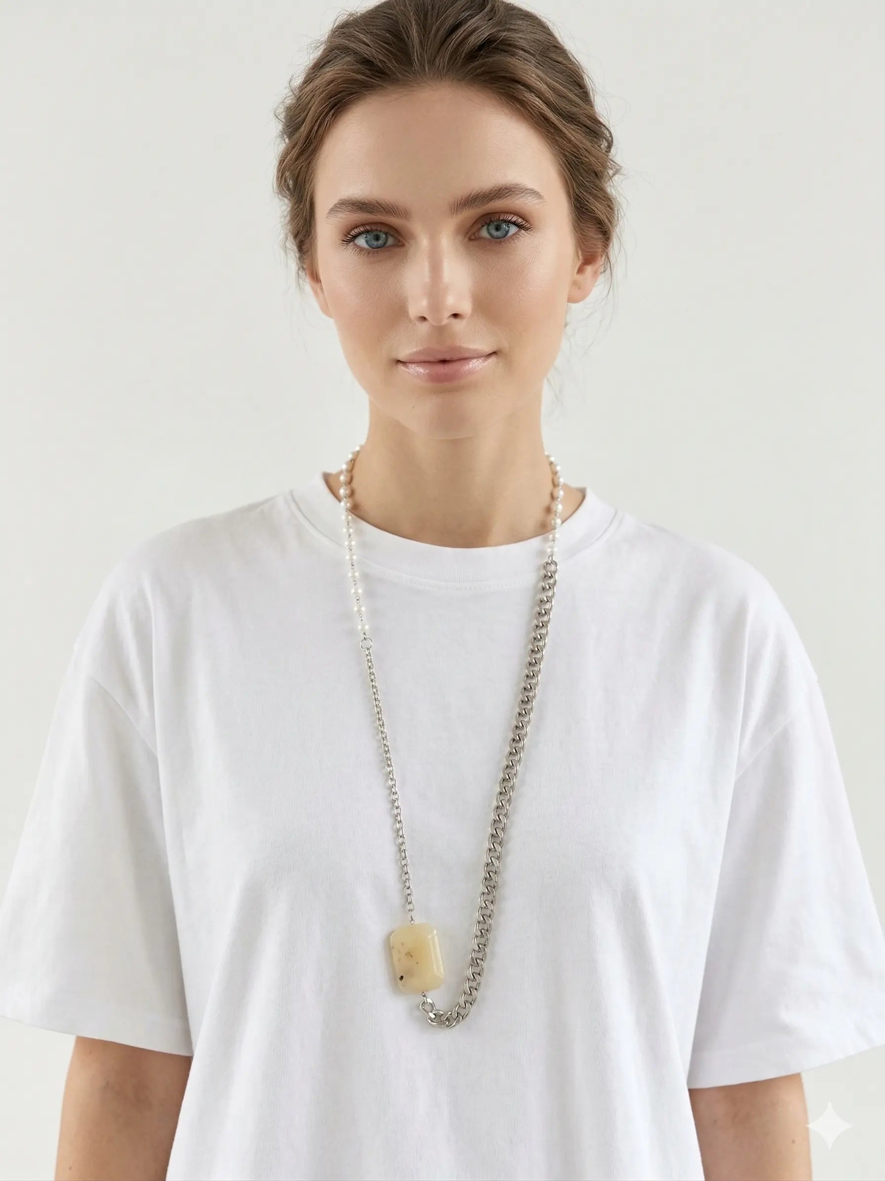 Collana bimateriale DORABELLA