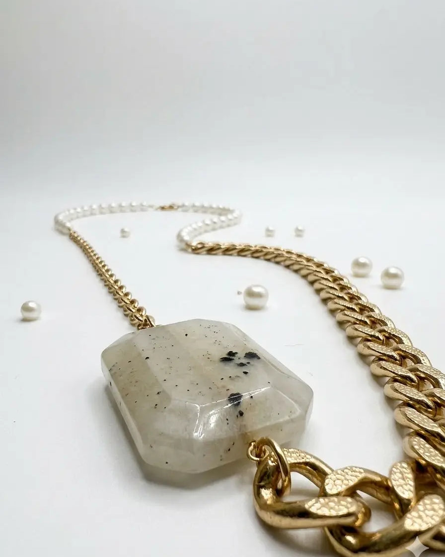Collana bimateriale DORABELLA